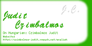 judit czimbalmos business card